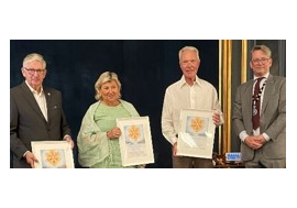 Skifte av president i Oslo Rotary Klubb og guvernør i D2310